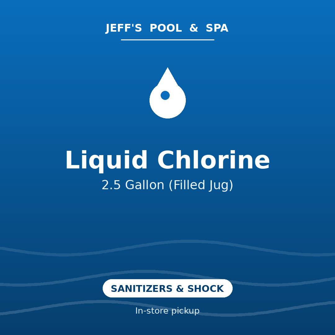 Liquid Chlorine 2.5 Gallon