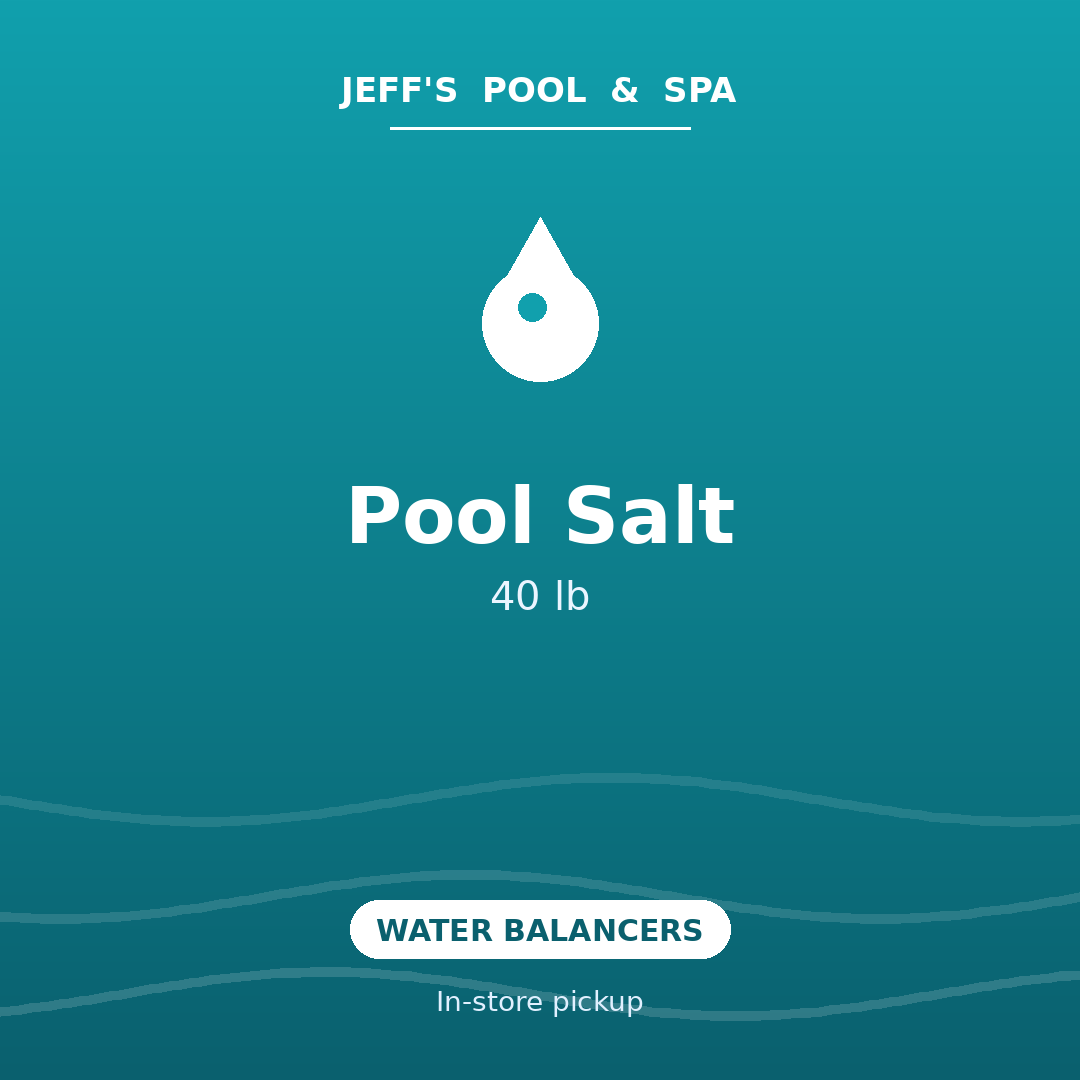 Pool Salt 40 lb